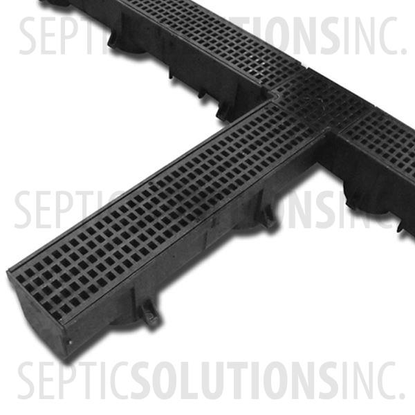 Polylok Heavy Duty Trench/Channel Drain - 4 ft Section (BLACK) - Part Number PL-90860