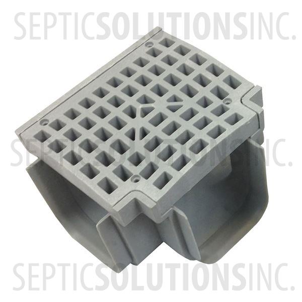 Polylok Heavy Duty Trench/Channel Drain Tee & Grate (Grey) - Part Number PL-90860-TG